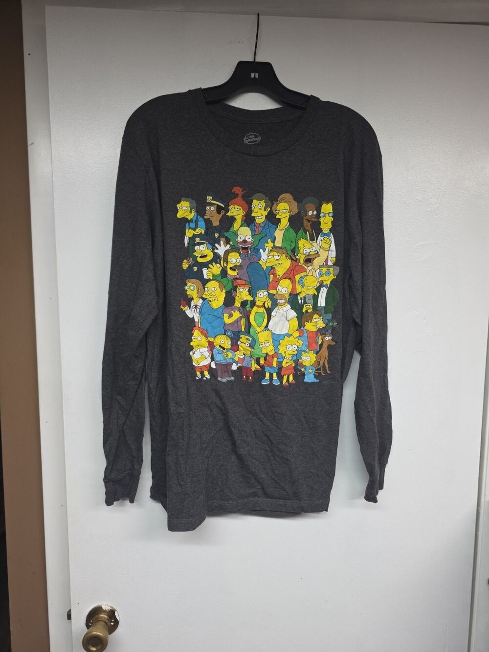 20th Century Fox The Simpsons Character Community Adult Large Long Sleeve Shirt